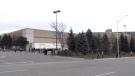 Shoppers wait to enter the Costco store in north London, Ont. on Tuesday, April 7, 2020. (Jordyn Read / CTV London)