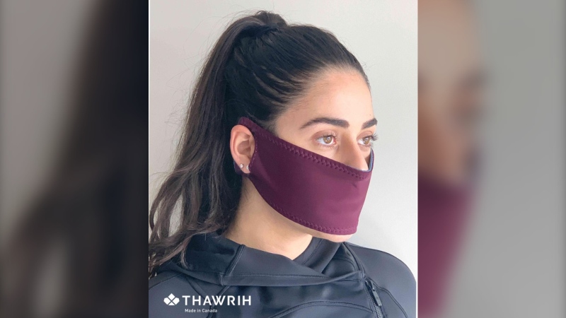 Ottawa-based start-up Thawrih shifted production to face masks to provide people with a layer of protection during the COVID-19 pandemic (Photo courtesy: Thawrih)