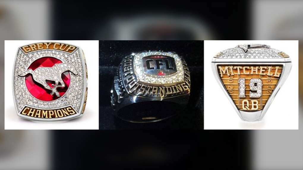 Bo Levi Mitchell, stolen, rings, Grey Cup, MOP, 