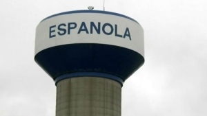 Water tower in the Town of Espanola, Ontario. (File)