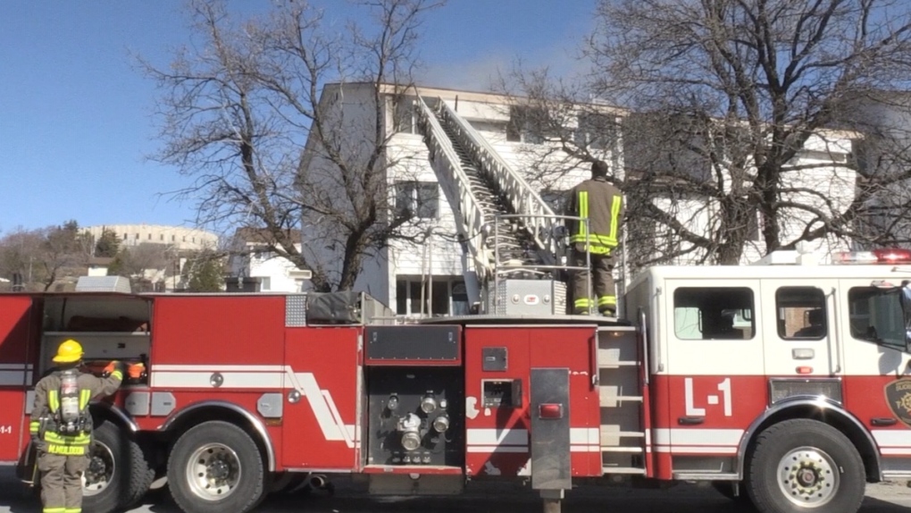 Louis Street Apartment fire in Sudbury