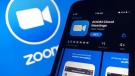 The Zoom app is pictured in this file photo.