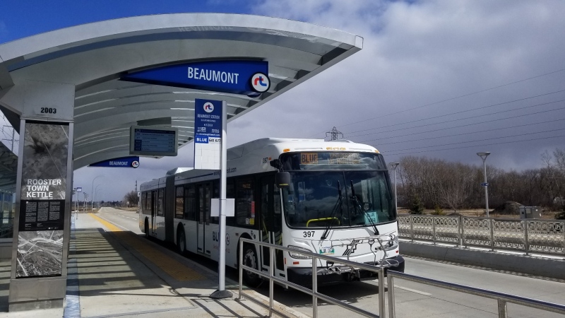 According to the City of Winnipeg, this new transit line will provide frequent service between downtown, the University of Manitoba and St. Norbert. (Source: Daniel Timmerman/CTV News Winnipeg)