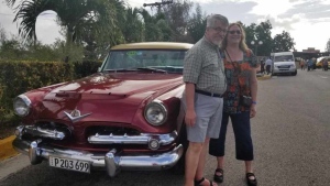 Supplied photo of Genevieve and Neil Funk-Unrau on a trip to Cuba.