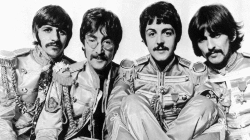 This is a 1967 handout image from Parlophone of The British group, The Beatles. From left, are: Ringo Starr, John Lennon, Paul McCartney; and George Harrison.