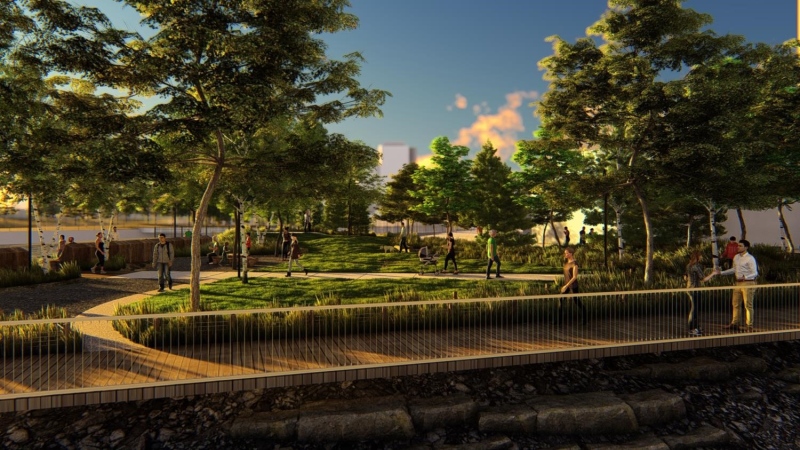 The NCC has approved the design of Pangishimo Park, a "new public gateway" on the Ottawa River. (Photo courtesy: Twitter/NCC_CCN)