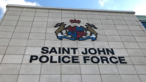 The Saint John Police Force station is seen at 1 Peel Plaza in Saint John, N.B.