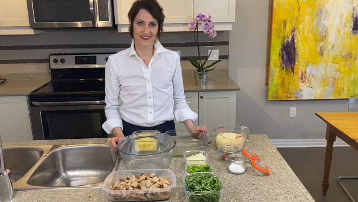 Dr. Peggy O’Neil shows how to cut down on food waste in this image taken from video. (Celine Zadorsky / CTV News)