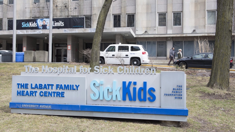 The Hospital for Sick Children in Toronto is shown on Thursday, April 5, 2018. THE CANADIAN PRESS/Doug Ives