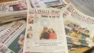 A stack of LaSalle Post newspapers are seen on Wednesday, April 29, 2020. (Source: Robert Stewart)