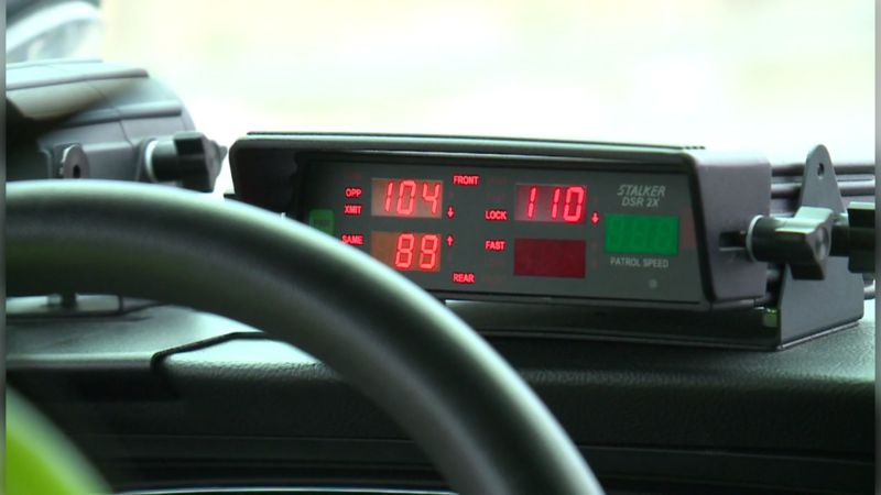 A speed measuring device in an Ottawa Police cruiser. (file photo)