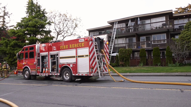 One man was sent to hospital for treatment of smoke inhalation after a fire in Esquimalt: (CTV News)