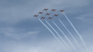 The nine-plane formation began at the Greenwood air base, travelled over the communities affected by the mass shooting, flew over Shearwater and downtown Halifax and then returned to the base during the afternoon.