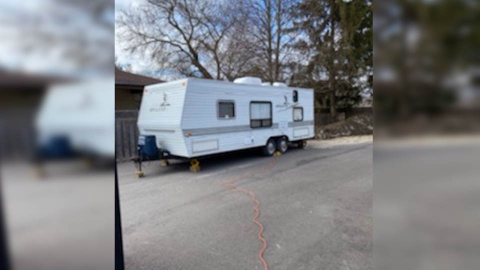 A photo of Mike's trailer