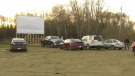 The Whistle Stop Cafe in Mirror, Alta., turned into a drive-in movie theatre to make some money and entertain people during the COVID-19 pandemic.
