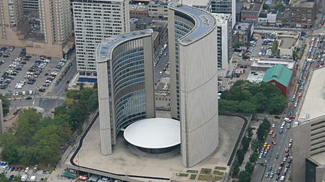Toronto's City Hall in 2007. (Tom Podolec / CTV Toronto)