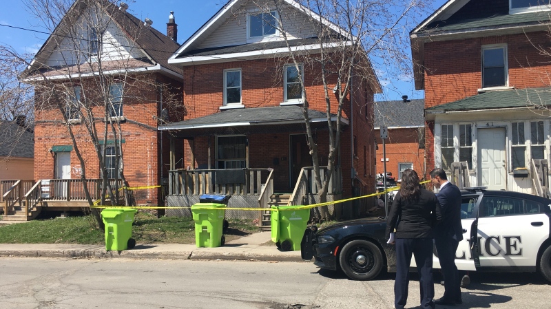 Police in Sault Ste. Marie are investigating a suspicious death that took place on Hughes Street. May 6/20 (Christian D'Avino/CTV Northern Ontario)