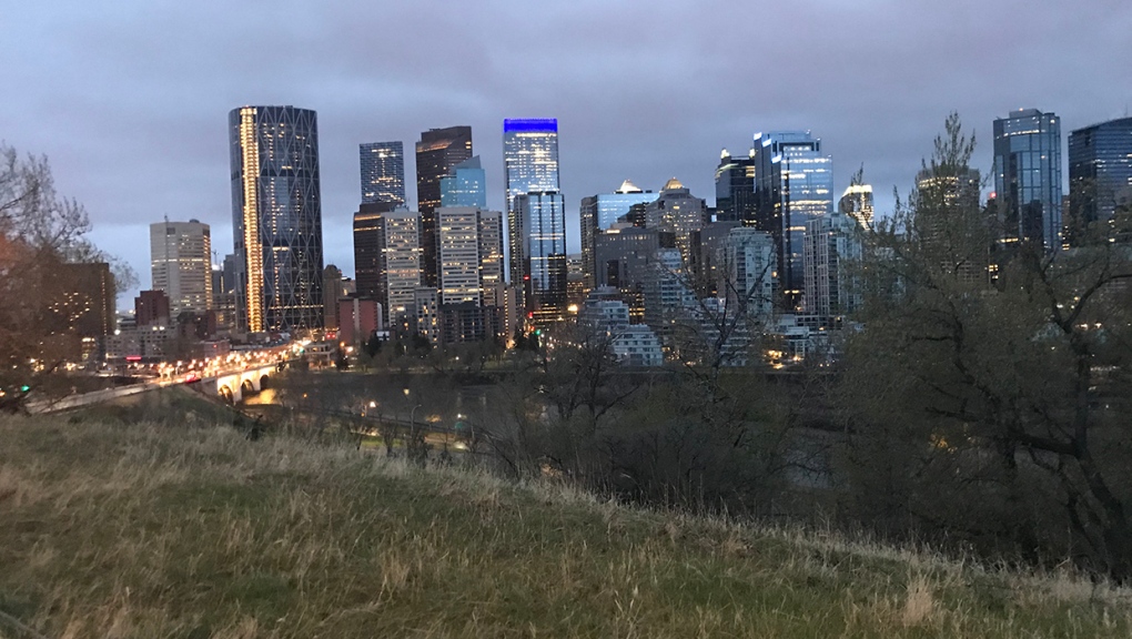 Calgary, skyline, downtown