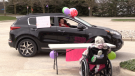 The county-run Huronlea and Huronview Long Term Care homes organize social distancing  visits for their residents (Scott Miller / CTV News)