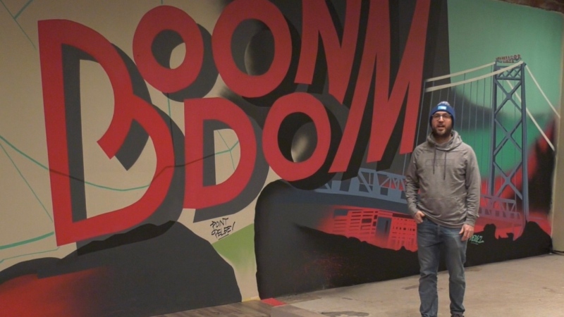 Co-owner Simon Reid at Boon-Dom in Windsor, Ont., on Friday, May 8, 2020. (Chris Campbell / CTV Windsor)
