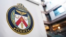 A logo at the Toronto Police Services headquarters, in Toronto, on Friday, August 9, 2019. THE CANADIAN PRESS/Christopher Katsarov 