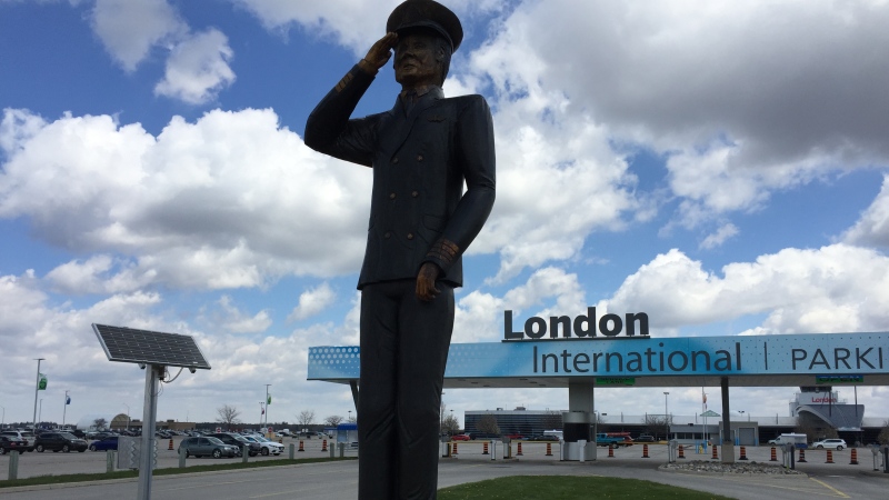 London International Airport in London, Ont. on May 12, 2020. (Bryan Bicknell/CTV London)