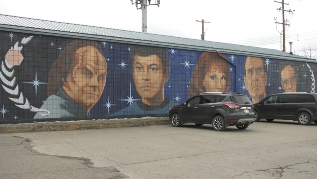Vulcan, COVID-19. Star Trek, mural