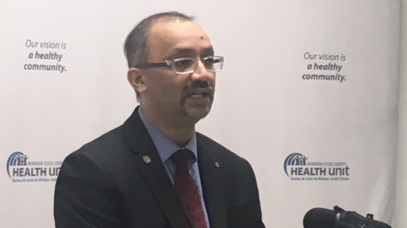 Windsor-Essex medical officer of health Dr. Wajid Ahmed in Windsor, Ont., on Thursday, May 14, 2020. (Bob Bellacicco / CTV Windsor)