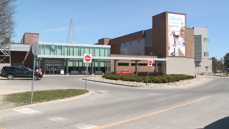 Workers at the Queensway Carleton Hospital plan to march Thursday to demand an expansion to Ontario's pandemic pay boost for front-line workers. (Chris Black / CTV News Ottawa)