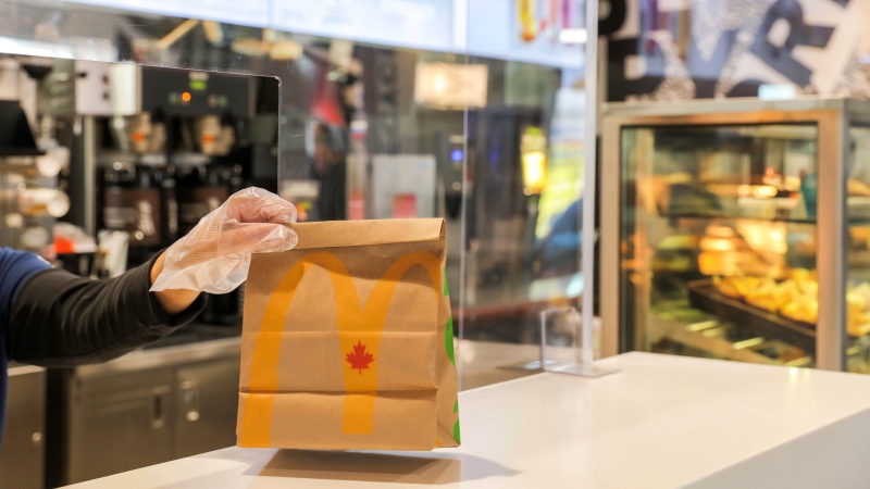 McDonald's Canada is reopening one Ottawa restaurant for take-out service. Other locations remain open for drive-thru and delivery. (Photo courtesy: McDonald's Canada)