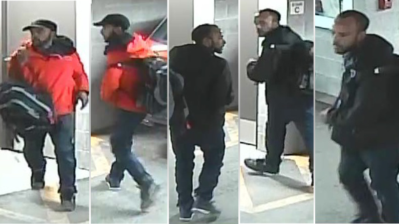 Ottawa Police say a man entered a partially-opened garage on Champagne Ave. S. April 24, 2020 and stole a bicycle. (Ottawa Police handout)