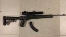 Chatham-Kent police say a loaded Ruger 10/22 rifle was seized. (Courtesy Chatham-Kent Police) 