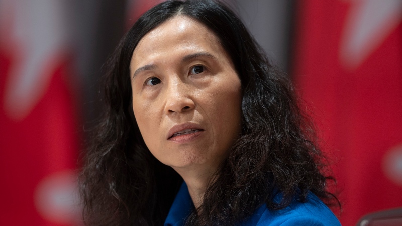 Chief Public Health Officer Theresa Tam listens to a question during a news conference Tuesday May 19, 2020 in Ottawa. THE CANADIAN PRESS/Adrian Wyld