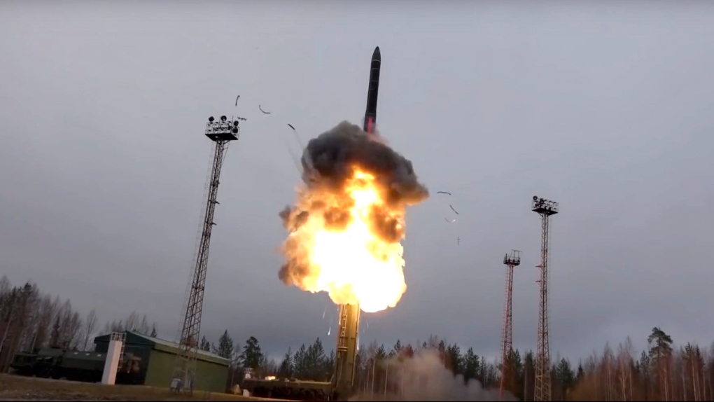 ICBM launch in Russia