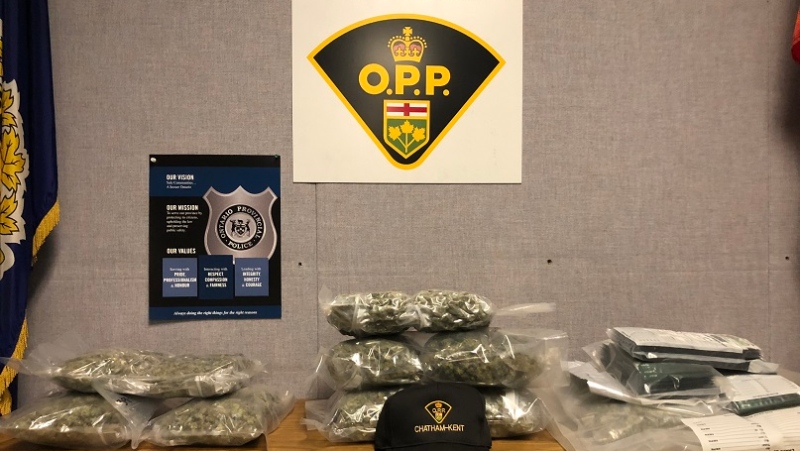 Police seized approximately seven kilograms of cannabis in Chatham-Kent. (Courtesy Chatham-Kent OPP)