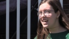 Stephanie Filippi, 20, who is living with Lyme disease, is seen in London, Ont. on Thursday, May 21, 2020. (Celine Zadorsky / CTV London)