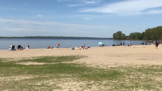 A day at the beach at the Aylmer Marina on Sunday, May 24 (Leah Larocque/CTV News Ottawa)