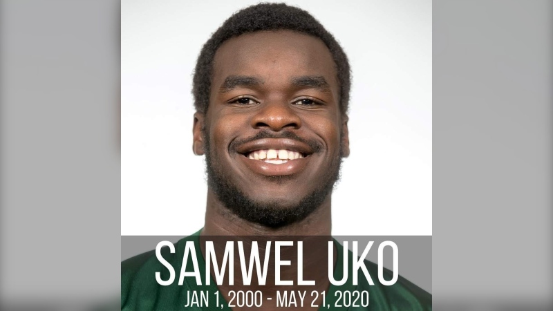Samwel Uko was found dead in Wascana Lake on May 21, 2020. Courtesy: Langley Rams Junior Football Club