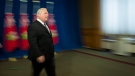 Ontario Premier Doug Ford arrives for his daily updates regarding COVID-19 at Queen's Park in Toronto on Wednesday, May 27, 2020. THE CANADIAN PRESS/Nathan Denette