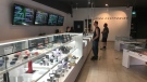 Customers wait for their orders inside Windsor’s only retail cannabis store, J. Supply Co on Ouellette Avenue on May 28, 2020 (Rich Garton / CTV Windsor)