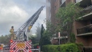 London apartment fire at 450 Highland Ave. on May 29, 2020. (London Fire Department/Twitter)