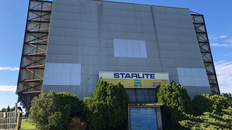 The Starlite Drive-In movie theatre near Grand Bend, Ont. (Jordyn Read / CTV London) 