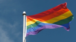 A Pride flag appears in a file photo. 