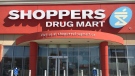The exterior of a Shoppers Drug Mart location is seen.
