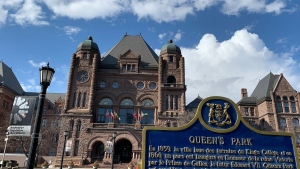 The Ontario legislature is pictured at Queen's Park in downtown Toronto in this file photo. (Joshua Freeman /CP24)