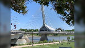 Mon Ami Louis is pictured in June 2020, shortly before closing its doors. The City of Winnipeg is now looking for a tenant to move into the restaurant space on the Esplanade Riel Bridge, and submissions for any potential use are being considered (Source: Jamie Dowsett/CTV Winnipeg)