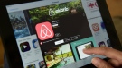 The Airbnb website is seen in this file photo. (AFP PHOTO/John MACDOUGALL)