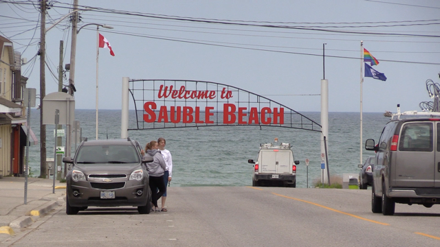 Sauble Beach, Ont. as seen on Thursday, June 4, 2020. (Scott Miller / CTV London) 
