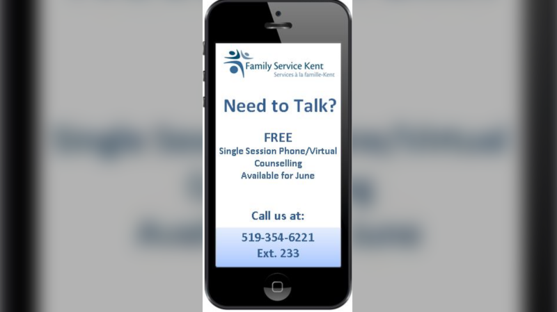 Family Service Kent offers free one-on-one phone and video counselling for older adults (courtesy Family Service Kent) 