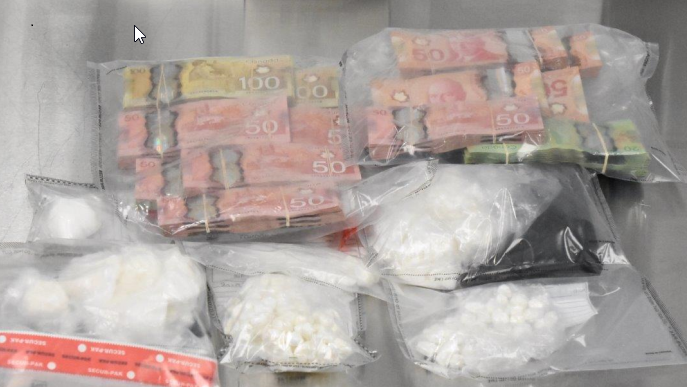 Cocaine and cash seized